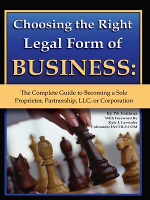 cover image of Choosing the Right Legal Form of Business